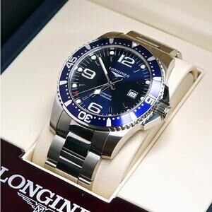 Longines HydroConquest 44MM Sunray Blue - L3.841.4.96.6 Open Box - Full Warranty